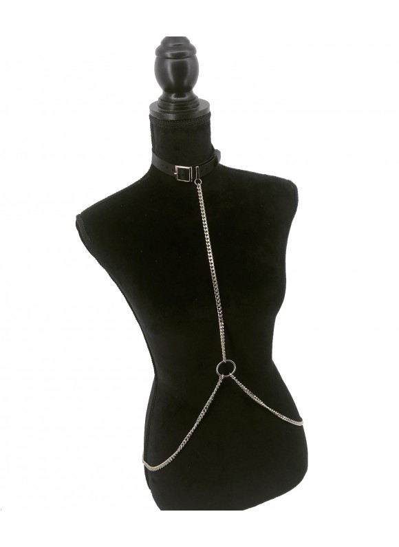 CHOKER DIN PIELE C154